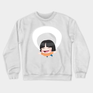 Skydiving Girl Crewneck Sweatshirt